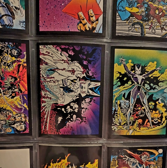 1992 ghost rider some glow in the dark sheet of 9 cards. - Picture 11 of 13